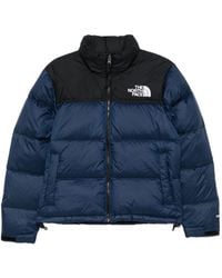The North Face - Quilted Puffer Jacket With High Collar - Lyst