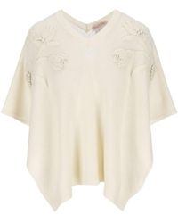 Valentino - V-Neck Knitted Pullover - Lyst
