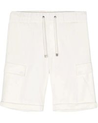 Peserico - Drawstring-Waist Cotton Shorts - Lyst