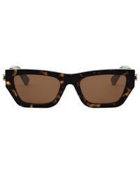 BVLGARI - Rectangular Frame Sunglasses - Lyst