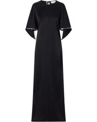 Stella McCartney - Crystal-Embellished Cape-Sleeve Maxi Dress - Lyst