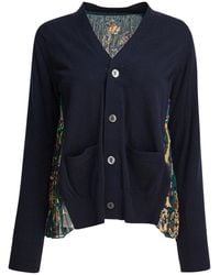 Sacai - Floral Print Cardigan - Lyst