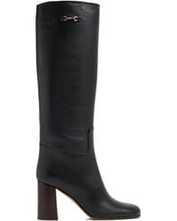 Ferragamo - Ferragamo Gancini Knee-Length Boots - Lyst