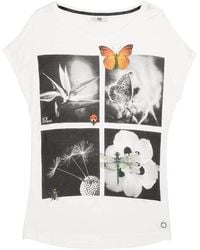 Iceberg - Printed T-Shirt With Round Neck - Lyst
