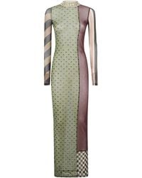 Jean Paul Gaultier - Patchwork Printed Maxi Dress - Lyst