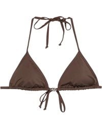 DIESEL - Logo Triangle Bikini Top - Lyst