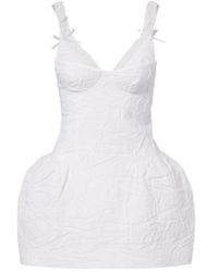 ShuShu/Tong - Crinkled Cotton-Blend Minidress - Lyst