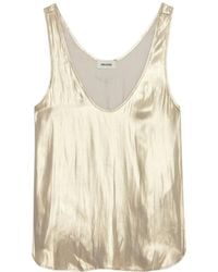 Zadig & Voltaire - Tarys Satin Tank Top - Lyst