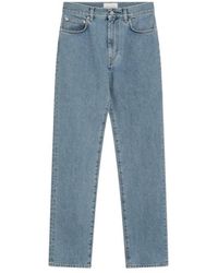 Loulou de Saison - Organic Denim Straight-Leg Jeans - Lyst