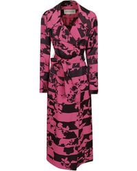 Dries Van Noten - Floral Motif Trench Coat Waist Belt - Lyst