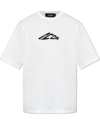DSquared² - Icon Printed Crewneck T-Shirt - Lyst