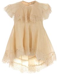 Zimmermann - Ascent Lace Flutter Top - Lyst
