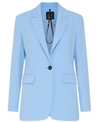 Marella - Single-Breasted Envers Satin Jacket - Lyst