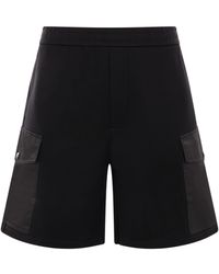Prada - Triangle-Logo Elasticated Waistband Shorts - Lyst