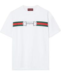 Gucci - Cotton Jersey T-Shirt - Lyst