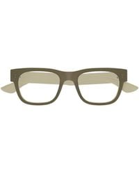 McQueen - Eyewear Square Frame Glasses - Lyst