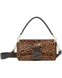 Fendi - Baguette Leo Animalier Printed Medium Shoulder Bag - Lyst