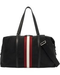 Bally - Logo Patch Striped Travel Bag - Lyst