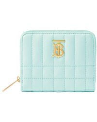 Burberry - Lola Logo Plaque Quilted Wallet - Lyst