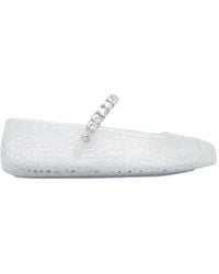 Jimmy Choo - The Jelly Embellished Ballerina Flats - Lyst