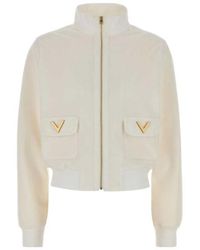 Valentino - Zip-Up High Neck Sweatshirt - Lyst