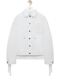 Loewe - Side-Slit Denim Jacket - Lyst