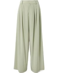 Tibi - Crepe De Chine Wide-Leg Pants - Lyst