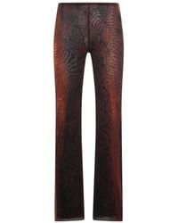 Jean Paul Gaultier - Printed Casual Pants - Lyst