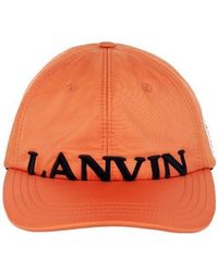 Lanvin - Embroidered-Logo Baseball Cap - Lyst