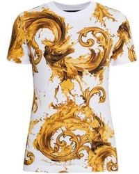 Versace - Jeans Couture Baroque Printed Crewneck T-Shirt - Lyst