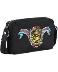 KENZO - Tiger Embroidered Messenger Bag - Lyst