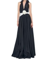 Norma Kamali - Nk Halter Flared Gown - Lyst