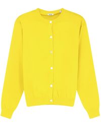 Aspesi - Single-Breasted Long-Sleeve Knit Top - Lyst