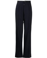 Maison Margiela - High-Waist Pressed Crease Trousers - Lyst