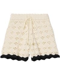 Zimmermann - Lace-Trimmed Shorts - Lyst