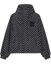 Ganni - Polka Dot Hooded Jacket - Lyst
