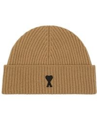 Ami Paris - Ami De Coeur Wool Beanie - Lyst