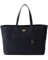 Prada - Re-Edition 1978 Large Re-Nylon And Saffiano Leather Tote Bag - Lyst