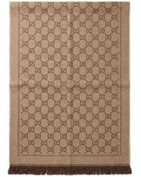 Gucci - Gg Supreme Jacquard Scarf - Lyst