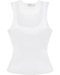 Jonathan Simkhai - Oakley Semi-Sheer Tank Top - Lyst