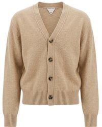 Bottega Veneta - Intrecciato Elbow-Patch Cardigan - Lyst