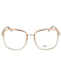 Chloé - Chloé Eyewear Square Frame Glasses - Lyst