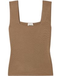 KHAITE - Square Neck Sani Top - Lyst