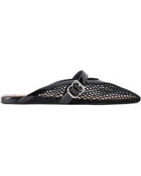 Alaïa - Alaïa Fishnet Flat Mules - Lyst