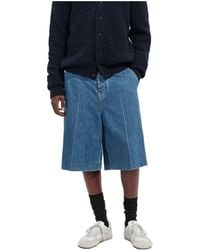 Bottega Veneta - Lightweight Washed Denim Shorts - Lyst