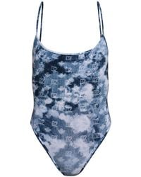 DSquared² - Patterned One-Piece Swimsuit - Lyst