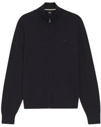 BOSS - Upalano Zip-Up Sweater - Lyst