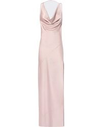 ANDAMANE - Vera Cowl-Neck Side-Slit Maxi Dress - Lyst