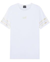 EA7 - Logo Printed T-Shirt - Lyst