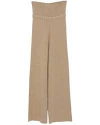 AYA MUSE - Ribbed Knitted Trousers - Lyst